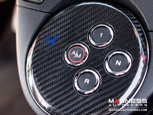 FIAT 500 Gear Panel in Carbon Fiber - Blue Scorpion 